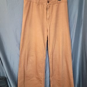 H&M high rise Bell Bottoms brown 70s style women's size 12 jeans
